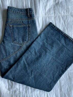 Edikted Heartly Low-Rise Baggy Jeans - S